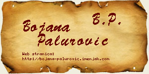 Bojana Palurović vizit kartica